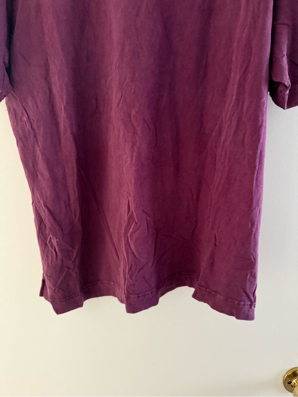 Abercrombie & Fitch Soft A&F Collection Men's Vintage-Inspired Tee - Deep Plum - Picture 10 of 12
